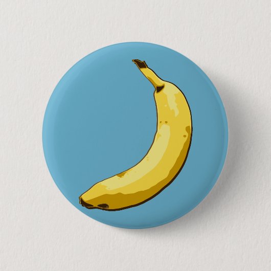 Banana Ronde Button 5,7 Cm (Voorkant)