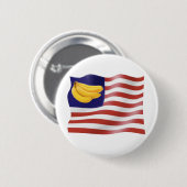 Banana Ronde Button 5,7 Cm (Voorkant /achterkant)