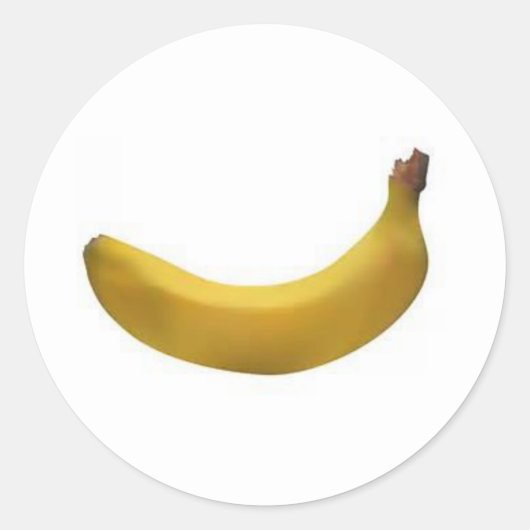 Banana Ronde Sticker (Voorkant)