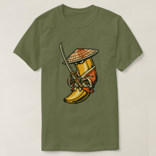 Banana Ronin — Zwervende Samurai Grappige Fruit  T-shirt