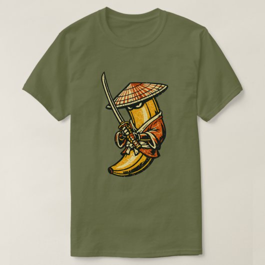 Banana Ronin — Zwervende Samurai Grappige Fruit T-shirt (Design voorkant)