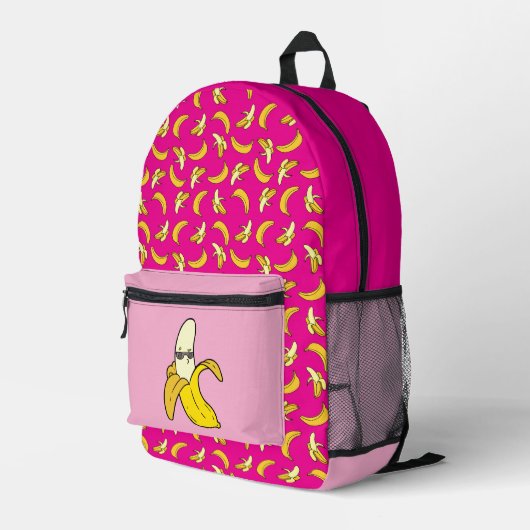 Banana Rugzak Hot Pink Zomertas (Achterkant Hoek Rechts)