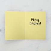 Banana Santa hat feest en juichen Christma Feestdagen Kaart (Binnen)