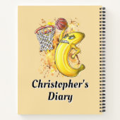 Banana Slam Dunk Shot Fruity titel Notitieboek (Achterkant)