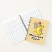 Banana Slam Dunk Shot Fruity titel Notitieboek (Binnen)