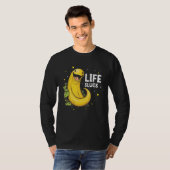 Banana Slug Collecting Quote for Slug Science 18 T-shirt (Voorkant volledig)