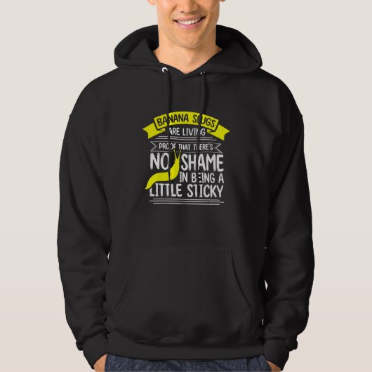 Banana Slug Collecting Quote for Slug Science Hoodie (Voorkant)
