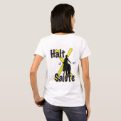 Banana Slug Dressage White T-shirt (Achterkant volledig)