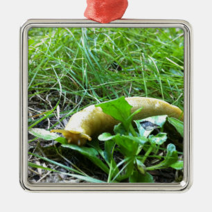 Banana Slug Metalen Ornament