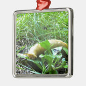 Banana Slug Metalen Ornament (Links)