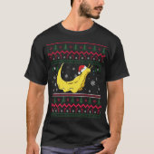 Banana Slug Santa Claus Ugly Kerstpattern Hol T-shirt (Voorkant)