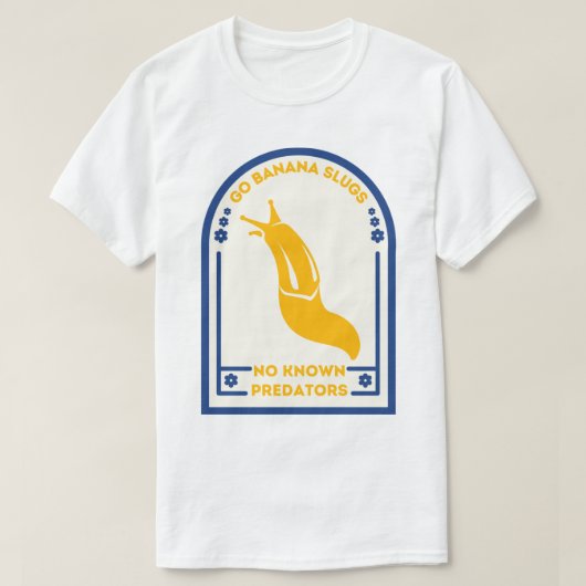 Banana Slug Santa Cruz College T-shirt (Design voorkant)