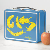 Banana Slugs Yellow and Blue, op maat gesneden (In situ)