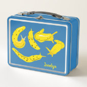 Banana Slugs Yellow and Blue, op maat gesneden (Voorkant)