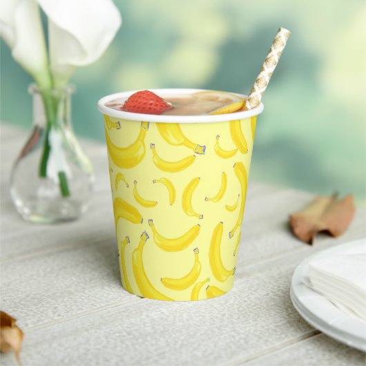 Banana Smoothie Papieren Bekers (Insitu)