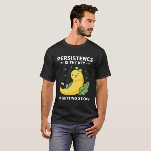 Banana Snail Catcher Quote voor Banana Slug T-shirt (Voorkant volledig)