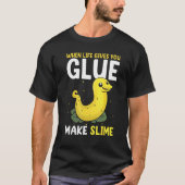 Banana Snail Catcher Quote voor Banana Slug T-shirt (Voorkant)