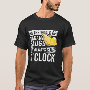 Banana Snail Quote voor Snail Catcher en Snail Cat T-shirt