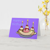 BANANA SPLIT BIRTHDAY beroemd gemaakt door Sharon  Kaart (Gele Bloem)