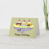 Banana Split Birthday Card Kaart (Voorkant)