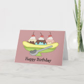 Banana Split Birthday Card Kaart (Voorkant)