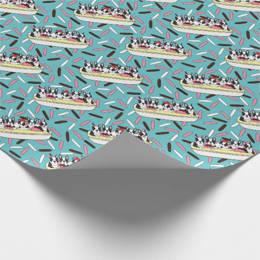 Banana Split Boston met Sprinkles Cadeaupapier (Hoek)