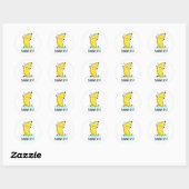Banana Split Funny Dancing Banana Pun Ronde Sticker (Vel)