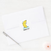 Banana Split Funny Dancing Banana Pun Ronde Sticker (Envelop)