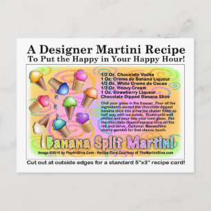 Banana Split Ice Cream Martini Recipe Kaart