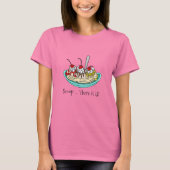 Banana Split Ice Cream Pun T-shirt (Voorkant)