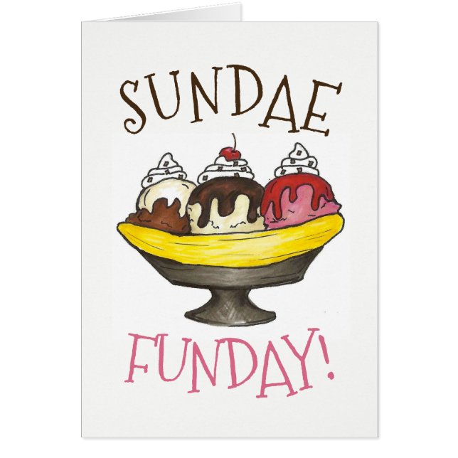 Banana Split Ice Cream Shoppe Sundae Sunday Funday (Voorkant)