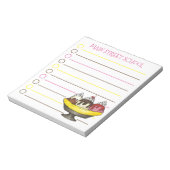 Banana Split Ice Cream Sundae Grocery List Notitieblok (Linkerzijde)
