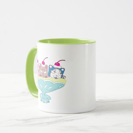 Banana split kittens "Momo, Coco and Biru" Mok (Voorkant links)