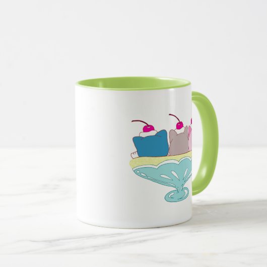 Banana split kittens "Momo, Coco and Biru" Mok (Voorkant rechts)