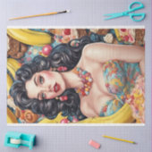 Banana Split Pinup Retro Decoupage Tissuepapier (Craft)