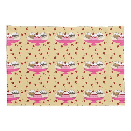 Banana Split Print Kussensloop (Achterkant-Rechts)