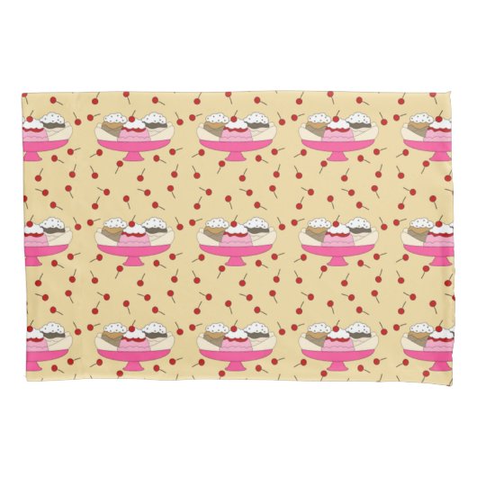 Banana Split Print Kussensloop (Voorkant-Links)