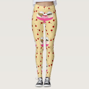 Banana Split Print Leggings