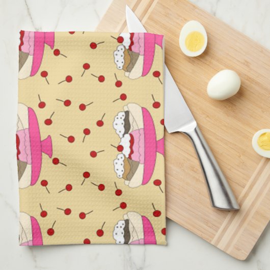 Banana Split Print Theedoek (Quarter Fold)