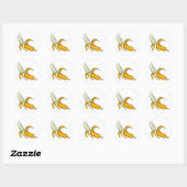 Banana Split Ronde Sticker (Vel)