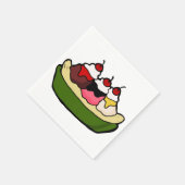 Banana Split Sweet Ice Cream Treat Servetten (Hoek)