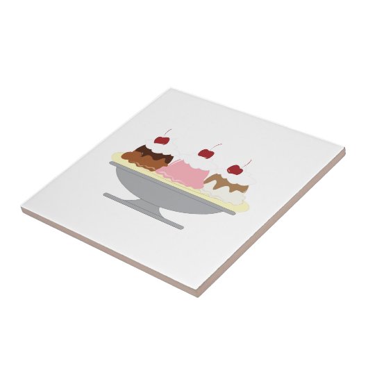 Banana Split Tegeltje (Zijkant)