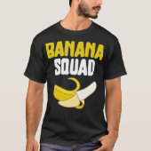 Banana Squad Funny Banana Lovers Vegan Food Funny T-shirt (Voorkant)