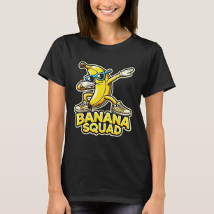 Banana Squad Funny Dabbing Banana Food & Dab Funky T-shirt