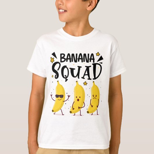 Banana Squad Summer Funny Banana Fruit Lovers T-shirt (Voorkant)