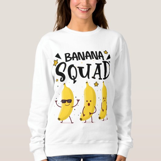 Banana Squad Summer Funny Banana Fruit Lovers Trui (Voorkant)