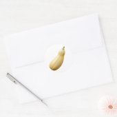 Banana Squash Plastic 3D – Glanzend rond etiket (Envelop)