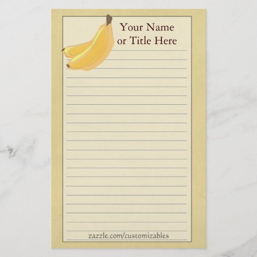 Banana Stationery Briefpapier (Voorkant)