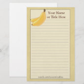 Banana Stationery Briefpapier (Voorkant / Achterkant)