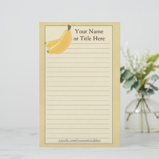 Banana Stationery Briefpapier (Staand voorkant)